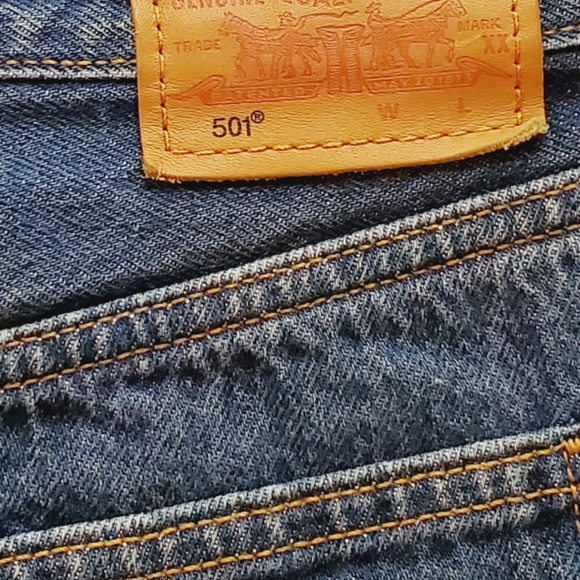 Levi's 501 Button Fly Denim Cutoff Shorts 29 - Picture 5 of 9